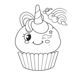 Page A Colorier De Cupcake Licorne 42661-35536