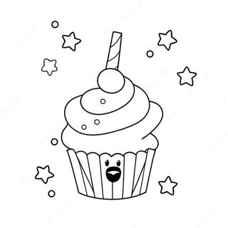 Page A Colorier De Cupcake Licorne Scintillant 42662-35537