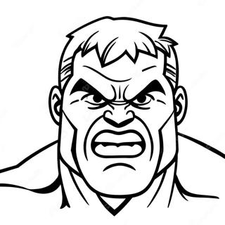 Visage De Hulk Pages À Colorier