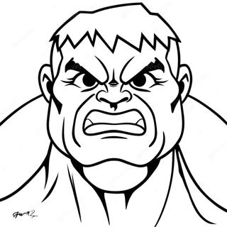 Page A Colorier Visage De Hulk 42691-35558