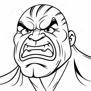 Page A Colorier Visage De Hulk En Colere 42692-35570