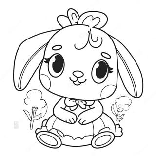 Page A Colorier Fille Lapin Rose 42751-35602