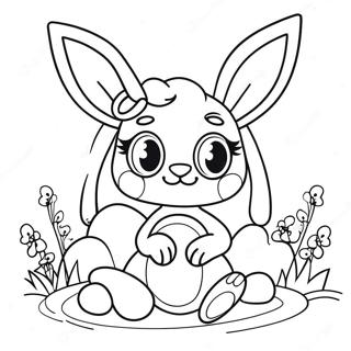 Page A Colorier Fille Lapin Rose 42751-35603