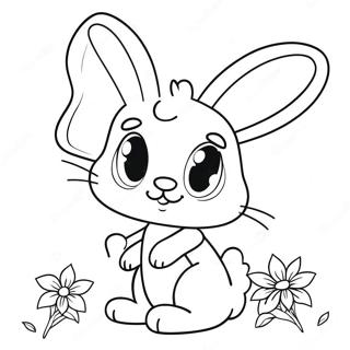 Page A Colorier Fille Lapin Rose 42751-35604