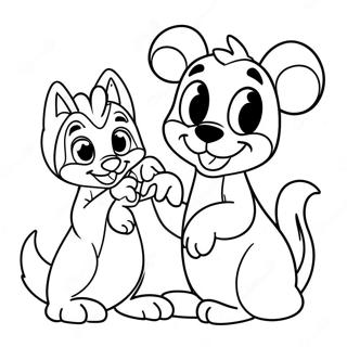 Jolis Amis Animaux Disney A Colorier 42762-35630