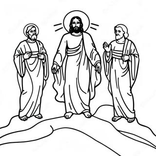 Transfiguration Pages À Colorier