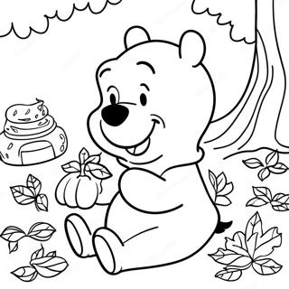 Winnie L'ourson Action De Grâce Pages À Colorier