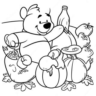 Page A Colorier Du Festin De Thanksgiving De Winnie Lourson Et Ses Amis 42842-35683