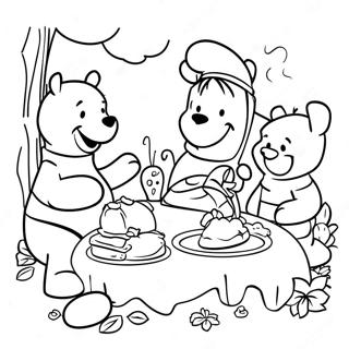 Page A Colorier Du Festin De Thanksgiving De Winnie Lourson Et Ses Amis 42842-35684