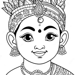 Page A Colorier De Krishna 42891-35722