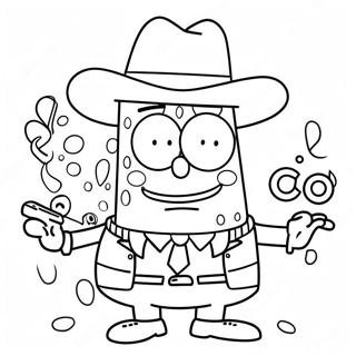 Page A Colorier De Spongebob Gangster 42921-35756