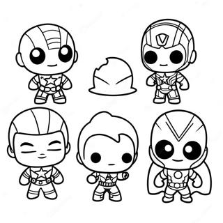 Page A Colorier Des Avengers Chibi Mignons 42931-35746