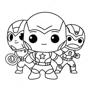 Page A Colorier Des Avengers Chibi Mignons 42931-35747