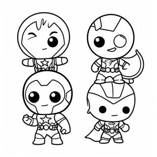 Page A Colorier Des Avengers Chibi Mignons 42931-35748