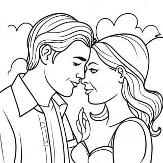 Page A Colorier Dun Couple Romantique 42941-35762