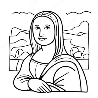 Page A Colorier Mona Lisa 43001-35803