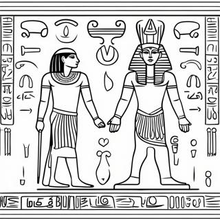 Page A Colorier Des Hieroglyphes Egyptiens 4300-3466