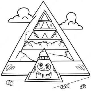 Page A Colorier De Scene De Pyramide Coloree 4301-3472