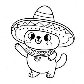 Chat Taco Pages À Colorier