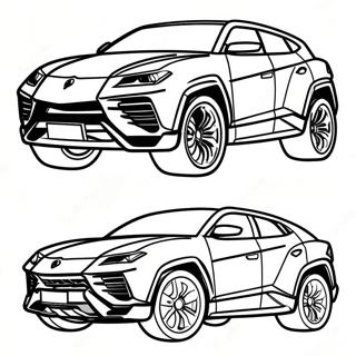 Lamborghini Urus Pages À Colorier