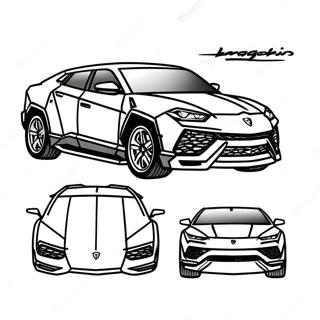 Page A Colorier Lamborghini Urus 43102-35879