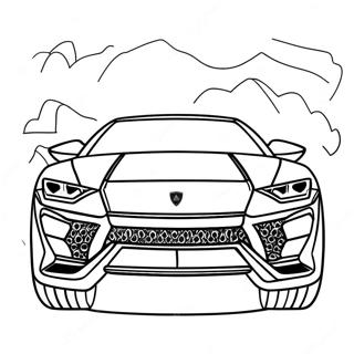 Page A Colorier Lamborghini Urus Sportive 43103-35886