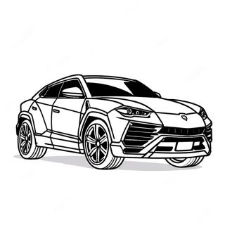 Page A Colorier Lamborghini Urus Sportive 43103-35888