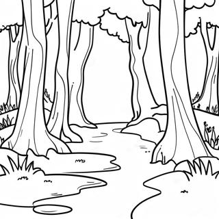 Forêt Pages À Colorier