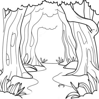 Page A Colorier De La Foret Enchantee Magique 4311-3477