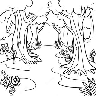 Page A Colorier De La Foret Enchantee Magique 4311-3478