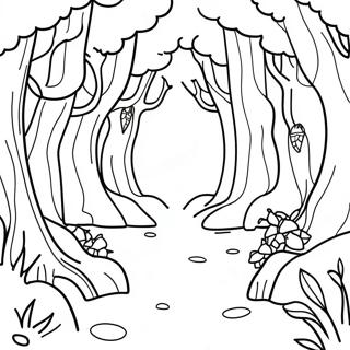 Page A Colorier De La Foret Enchantee Magique 4311-3480