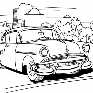 Page A Colorier Voiture Retro Des Annees 1950 43122-35894