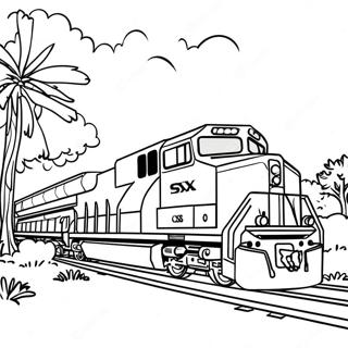 Train Csx Pages À Colorier