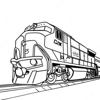 Page A Colorier De Train Csx 43172-35931