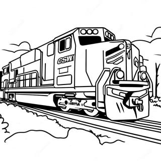 Page A Colorier De Train Csx 43172-35932