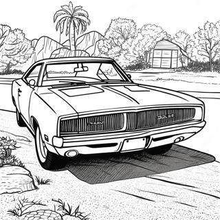 Page A Colorier De La Dodge Charger Classique De 1969 43212-35966