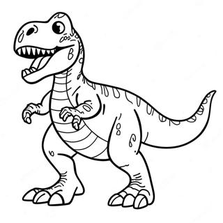 Page A Colorier Dun T Rex Rugissant 43243-35990