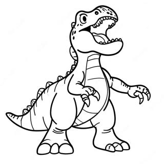 Page A Colorier Dun T Rex Rugissant 43243-35991