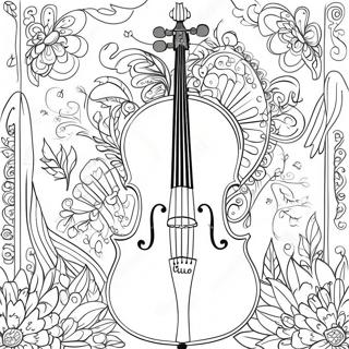 Violoncelle Pages À Colorier