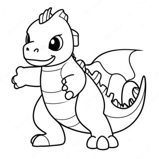 Page A Colorier De Charmeleon En Action 43273-36024