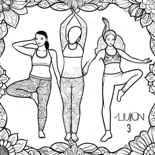 Page A Colorier Des Poses De Yoga Lululemon 43293-36036