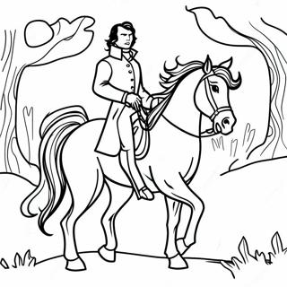 Page A Colorier Du Cavalier De Sleepy Hollow 43333-36071