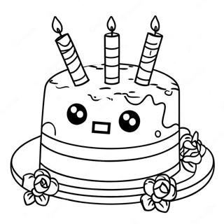 Page A Colorier Du Gateau Danniversaire Minecraft 43342-36066