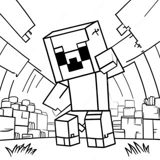 Page A Colorier De La Fete Danniversaire Du Creeper Minecraft 43343-36074