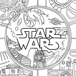 Page A Colorier Du Logo Star Wars 43372-36096