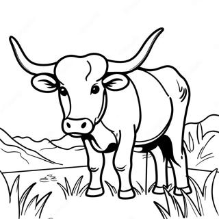 Page A Colorier Du Longhorn Du Texas 43402-36118