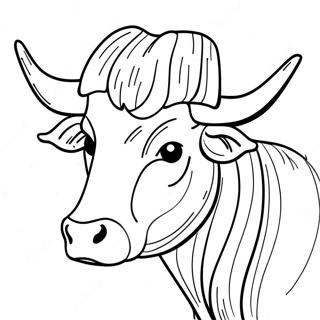 Page A Colorier Du Longhorn Du Texas 43402-36119