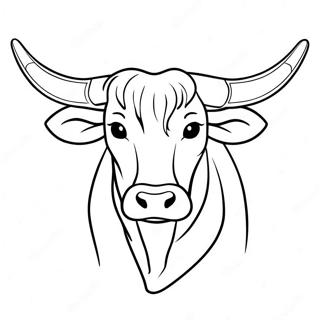 Page A Colorier Du Longhorn Du Texas 43402-36120