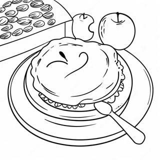 Page A Colorier De Tarte Aux Pommes 43412-36127