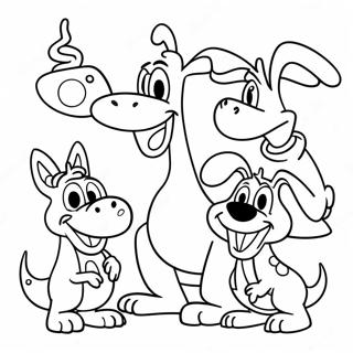 Page A Colorier De Rocko Et Ses Amis 43423-36143